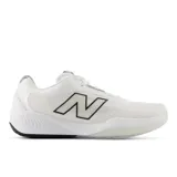 Championes de tenis New Balance 996 V6, color blanco con logo negro.