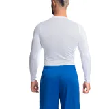 Remera térmica azul de manga larga con logo de Umbro estampado en el pecho.