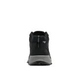 Championes de senderismo Columbia modelo Peakfreak II Mid Outdry, color negro con entresuela gris. Diseño de altura media con tecnología impermeable OutDry, sistema Navic Fit para mayor estabilidad y suela Adapt Trax para tracción superior en diversos terrenos.