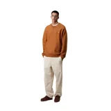 Buzo de cuello redondo Carhartt, confeccionado en tejido de algodón de alta calidad. Presenta un corte holgado, puños y ruedo acanalados, y el logo de la marca bordado en el pecho.