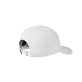 Gorro de béisbol blanco con logo Converse bordado en negro en el frente.