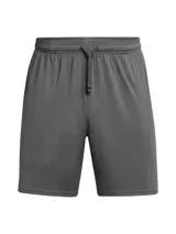 Short deportivo Under Armour Tech para hombre, color gris, con logo de la marca en la pierna izquierda. Confeccionado en tejido UA Tech™ de secado rápido y corte holgado.