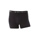 Boxer negro con cintura elástica gris con logo Billabong.