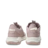 Championes de running Puma modelo Extend Lite Trail, color rosado con detalles en blanco. Presentan una construcción en malla transpirable con refuerzos sintéticos, sistema de cordones con lengüeta integrada y suela de goma con relieve para mayor tracción.
