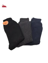 Pack de tres pares de medias térmicas en colores negro, gris y azul marino.