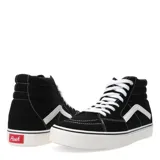 Championes de caña alta Push modelo Palmira, con diseño bicolor en tonos azul y azul marino. Presentan paneles de lona y gamuza, con detalle de franja lateral blanca, cordones blancos y suela de goma vulcanizada.