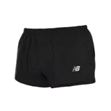 Short deportivo negro de running New Balance Accelerate 3 Inch, con logo estampado en el lateral.