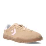 Championes Converse Run Star Trainer Suede color arena con detalles en rosa y blanco.