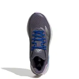 Championes de running Adidas Duramo SL 2, con diseño deportivo en tonos gris, azul y detalles en rosado. Presentan parte superior de malla transpirable, mediasuela con tecnología LIGHTMOTION para amortiguación y suela de alta tracción.