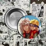 Pin metálico con la imagen de Naruto sonriendo.