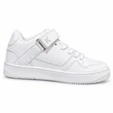 Zapatillas Airwalk urbanas color blanco, con cordones y tira de velcro ajustable en la parte superior con el nombre de la marca grabado. Presentan perforaciones en la puntera y diseño de caña baja.