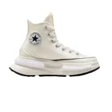 Championes Converse Run Star Legacy CX, color blanco hueso, de caña alta y suela chunky con plataforma.