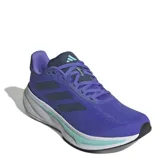 Championes Adidas Response Super para hombre, color violeta con detalles en azul y blanco. Diseñados para running, con tecnología Dreamstrike+ y exterior de monomalla transpirable. Suela de caucho con agarre confiable y plantilla OrthoLite.