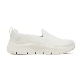 Championes Skechers Go Walk Flex Ocean Sunset color beige. Capellada de malla, plantilla Air-Cooled Goga Mat, amortiguación Ultra Go y pilares flexibles para mayor soporte.