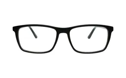 Armazón para lentes N.Corsini modelo 0123, color negro, con diseño rectangular clásico y montura completa de acetato.