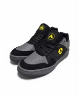 Zapatillas Airwalk modelo Brook Grey, color negro y gris con detalles en amarillo.