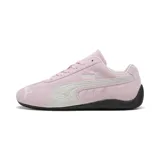 Championes Puma Speedcat OG color rosa con detalles en blanco y suela negra.