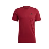 Remera de entrenamiento Adidas color bordó con logo negro en el pecho. Confeccionada en tejido transpirable con tecnología Aeroready.