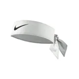 Vincha deportiva Nike color blanco con logo negro, ideal para tenis y otros deportes.
