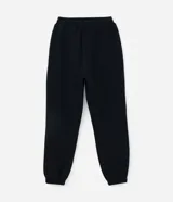 Pantalón jogger de corte holgado, confeccionado en tejido fleece color beige. Presenta cintura elástica, bolsillos laterales y puños ajustados en el bajo.
