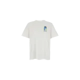 Remera Casablanca de manga corta color blanco, con cuello redondo y diseño gráfico de un arco con el texto "Casa Blanca" en el pecho.