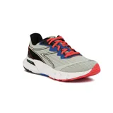 Championes Diadora T1 Mythos Blushield Volo 2, color gris con detalles en negro, azul y rojo. Ideales para running.