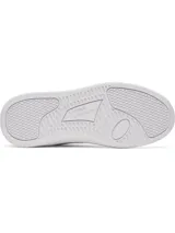 Championes de mujer Under Armour UA W Tempo, de color blanco, con diseño inspirado en el baloncesto, parte superior de piel suave y suela tipo cupsole.