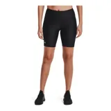 Calza corta de ciclismo Under Armour HeatGear® Bike, color negro, de tiro alto y calce ajustado.