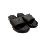 Ojotas Umbro modelo Locker Room, color negro, con banda ancha superior que presenta el logo de la marca grabado en relieve.