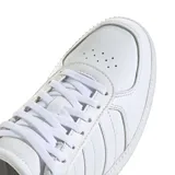 Championes Adidas Breaknet Sleek de mujer, color blanco, con empeine de piel sintética, detalles perforados y suela de goma.