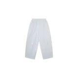Pantalón de jogging gris melange, de corte holgado y diseño recto, con cintura elástica y bolsillos laterales.