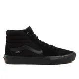 Championes Vans Skate Sk8-Hi, color negro, de caña alta, con detalles en cuero y suela vulcanizada.