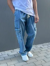 JEAN JOGGER BAGGY CELESTE HOMBRE