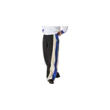 Pantalón de jogging Eme Studios modelo Arco Midnight Sweatpants, de diseño multicolor con paneles negros, blancos y laterales azules con patrón de damero. Cuenta con cintura elástica, cierres laterales y el nombre de la marca estampado en la pierna.