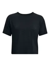 Remera deportiva de manga corta con cuello redondo, confeccionada en tejido ultrasuave y transpirable con elasticidad en cuatro direcciones.