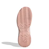 Championes deportivos Adidas modelo Game Court 2, diseñados para mujer. Presentan una combinación de colores blanco y rosado, con el logo de la marca en la lengüeta y las icónicas tres tiras laterales en tono rosado. Cuentan con una suela texturizada para mayor tracción y una estructura de malla transpirable.