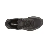 Championes de trail running Merrell Fly Strike 2, color negro. Presentan una parte superior de malla transpirable con refuerzos de TPU, entresuela ligera de espuma EVA para amortiguación y suela de goma con tacos para mayor tracción.