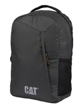 Mochila Caterpillar Explorer de poliéster ripstop color antracita. Cuenta con compartimento principal con bolsillo acolchado para laptop, bolsillo frontal con cremallera y cordón para llavero, bolsillos laterales de malla, correas acolchadas para los hombros y panel trasero. Incluye asa de transporte superior, detalles de cordones y logo reflectante estampado.