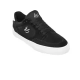 Zapatillas de skate éS modelo Caspian, color negro con detalles en blanco.