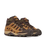 Botas de trekking impermeable Merrell modelo Accentor 4 Mid WP, de color marrón y tostado con detalles en marrón oscuro. Confeccionadas en ante y malla transpirable, cuentan con suela de goma con gran tracción y refuerzo en la puntera.