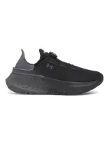 Championes deportivos Under Armour con sistema de ajuste BOA, entresuela extragrande con amortiguación UA Flow y talón convertible para modo carrera o recuperación. Presentan un diseño en color negro con estampado degradado en la mediasuela y tecnología Iso-Chill en el interior.