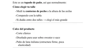 Tapado de paño de lana italiano, con diseño clásico de corte recto, cierre frontal con botones y cuello con solapas.