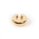 Aro trepador dorado con forma de C gruesa.