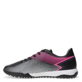 Championes de fútbol Topper Stingray III Mach TF, color negro con detalles en blanco y fucsia.