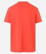 Remera basica masculina Marfinno de corte comfort, confeccionada en algodon peruano de color azul marino, con cuello redondo y mangas cortas de diseño liso.