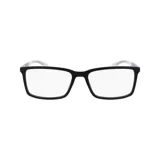 Armazón para lentes Columbia 8047/59 col 002, de acetato color negro con patillas transparentes.