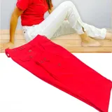 Pantalón bombacha de campo color verde confeccionado en lino.