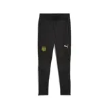 Pantalón de entrenamiento Puma del Club Atlético Peñarol, color negro con detalles en amarillo.