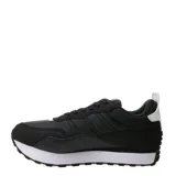 Championes urbanos Topper modelo Temple, color negro con suela blanca. Presentan un diseño de corte bajo con cordones, combinando paneles de material sintético y textil para mayor durabilidad y estilo.