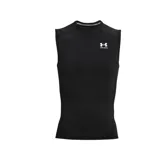 Musculosa Under Armour de hombre, color negro, de compresión y sin mangas.